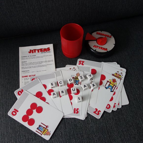 Vintage Milton Bradley Jitters Word Game - Picture 5 of 13